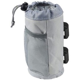 Resim Bisiklet Su Bardak Tutucu Bebek Arabası Askılı Şişe Çantası Gri Gri 