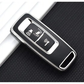 Resim bigkey Honda Pcx 2021-2022-2023-2024 Model Uyumlu Anahtar Kılıfı Siyah GÜMÜŞ ( Forza Uymaz ) 