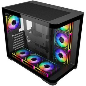 Resim Gamebooster Gb-g2852b 7-fanlı Gamıng Mıd -tower Pc Kasası 