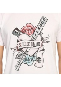 Resim Bant Giyim - Suicide Squad Harley Quinn Beyaz Erkek T-Shirt 