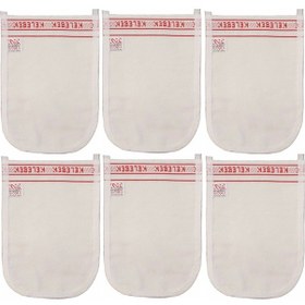 Resim Kelebek Kese Kral Hamam ve Banyo Kesesi 6'lı Beyaz 