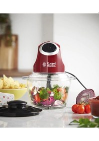 Resim Russell Hobbs Mını Chopper 24660-56 Mini Doğrayıcı Kırmızı 