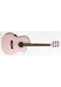Resim Cort Jade2f-ppm Elektro Akustik Gitar Çantalı - Soluk Pembe Metalik 