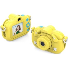 Resim Geekyou Dc501 12mp Çocuk Dijital Fotoğraf Makinesi, 1080p Video Çekimi, 2.0 İnç Ips Ekran, Otomatik Odaklama, Sarı Renk, Pil Dahil 