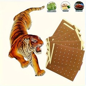 Resim 60/30/10'lu Kaplan Kremi Bitkisel Bant, Dokumasız Kumaş, Kendinden Yapışkanlı, Sırt, Diz, Boyun, Omuz, Kaslar & Eklemler için, Ev, Dış Mekan, Seyahat, Babalar Günü, Anneler Günü, Açık Hava Sağlığı, Eklem Desteği, Doğal İçerikler, Kas Gevşetici için İdeal 