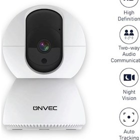 Resim Onvec 2Gen Tuya Wifi Destekli 1080P Akıllı Kamera 