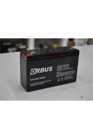 Resim Orbus 6V 12AH Akü Terazi-El Feneri-Şarjlı Araba 6 Ay Garanti 