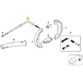 Resim Bmw E46 Uyumlu Cavo Sağ El Fren Teli 34411165020 