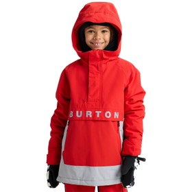 Resim Burton Frostner 2L Anorak Jacket Unisex Çocuk Kırmızı Snowboard Ceketi 