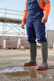 Resim fort 1199 Ulaş 37 Cm Uzunluk Pvc %100 Su Geçirmez Tarım Çiftçi Sulama İş Çizmesi 