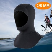 Resim Uzatılmış Omuz Pedleri ile Neopren Dalış Kapağı - 3mm/5mm Kalınlık, Sualtı Sporları için Sıcak Kulak Koruma, Wetsuit, Erkek Kadın 