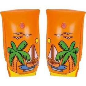 Resim Bermuda Gemi Desenli Şişme Kolluk Turuncu 30x15 Cm Turuncu 