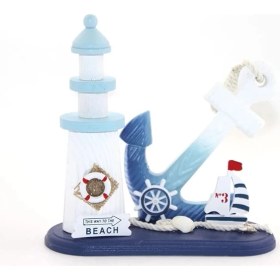 Resim Ahşap Marin Çapalı Deniz Feneri ALK2451 ( Lisinya ) 