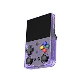 Resim schitec 3.5 Inç Mini HDMI Çıkışlı Taşınabilir Retro Oyun Konsolu 20000+ Oyunlu El Atari 64Gb Mor 