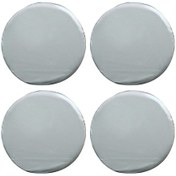 Resim 4pcs 210d Oxford Kumaş Rv Karavan Lastiği Toz Geçirmez Ve Su Geçirmez Kapak 27-29 İnç Gümüş 