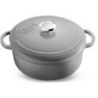 Resim Kitchenware Gracieuse Gri Derin Döküm Tencere 24 Cm Voeux