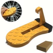 Resim Fochsia Turuncu Evrensel Araç Kapı Eşiği Katlanır Çatı Rampası Kilitli Basamak Ve Cam Kırıcı 