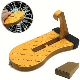 Resim Fochsia Turuncu Evrensel Araç Kapı Eşiği Katlanır Çatı Rampası Kilitli Basamak Ve Cam Kırıcı 