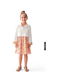 Resim Nk Kids Xo Kids Kız Çocuk Ceket 4-8 Yaş 36542 Ekru 