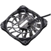 Resim Yuntech01 Id-coolıng 120mm İnce 15mm Fan, 4pin Sıcaklık Kontrollü 500-1600 Rpm , Hb Yataklı, Sessiz, Cpu/su Soğutucusu İçin, Y Kablosu Ve Vida İle 