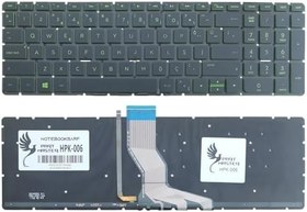 Resim Hp 15-Au006Nt, 15-Au000Nt, 15-Aw012Nt İle Uyumlu Klavye Işıklı (Yeşil) 