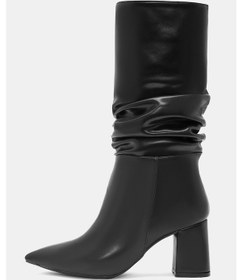 Resim Luna Kadın Siyah Cilt Topuklu Çizme Siyah-cilt Siyah 