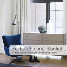 Resim OZCMAX UV Engelleyicii Buzlu Cam Filmi 3 Metre x 45 Cm. (Ky) 