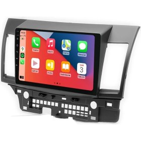 Resim Cartech CRT-464 QLED Ekran Mitsubishi Lancer 2007 2012 4gb Ram 64GB Hafıza Carplay Android Multimedya Teyp 