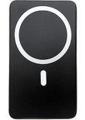 Resim Mufunye 5000mah 15w Kablosuz Ve 20w Kablolu Hızlı Şarj, Magsafe Uyumlu, Çift Cihazlı, Taşınabilir Manyetik Powerbank Siyah 
