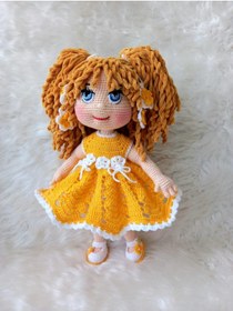 Resim OYUNCAKPARK Sarı Ceylin Bebek Amigurumi Organik Oyuncak 