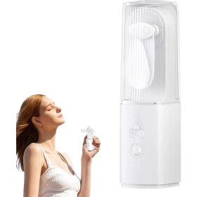 Resim Mena Rise Fan Fener El Tipi Taşınabilir Mini Fenerli Çanta Fanı - Şarj Edilebilir USB Kişisel Fan ve El Feneri,kapalı Alan Sınıf Araç Kamp Ofis Plaj Seyahat Dış Mekan Kişisel Serinletme 1200 Mah Yüksek Kapasite 