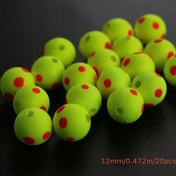 Resim 20 adet Balık Topu Şekilli Yüzdürücüler, Yüksek Görünürlüklü Balık Grup Bobber, Balıkçılık Takımı, 10mm/12mm 
