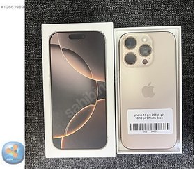 Resim Apple iPhone 16 Pro İkinci El TR | 256 GB | Çöl Titanyum 