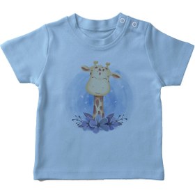 Resim Angemiel Erkek Bebek Tişört Mavi B0260MDBBKETSRT 