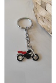 Resim Esey Dizayn Motosiklet Metal Anahtarlık 