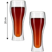 Resim Jumbo Glory 2'li Double Wall Çift Cidarlı Meşrubat Bardağı 400 ml 