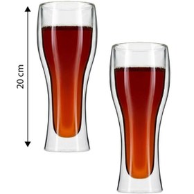 Resim Jumbo Glory 2'li Double Wall Çift Cidarlı Meşrubat Bardağı 400 ml 
