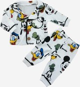 Resim Hayalim Baby Bebek Mıckey Baskılı Gömlekli Pijama Takımı 