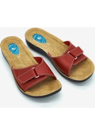 Resim Ceyo 9808-15 Topuk Jelli Anatomik Taban Kadın Terlik Kırmızı 36-40 Kırmızı 