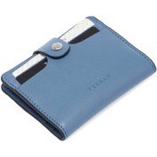 Resim Mavi Deri Unisex Kredi Kartlık - S1KK00001653-H7G 