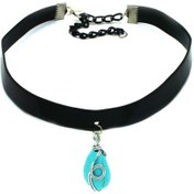 Resim Turkuaz Taşlı Choker Style 