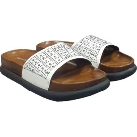 Resim Pierre Cardin Taşlı Dolgu Topuk Günlük Bayan Terlik 