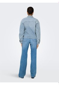 Resim Onlmıka L/s Dnm Jkt Akm Moch Kadın Light Blue Denim Ceket - 15352316 Denim 