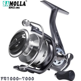 Resim SAMOLLA Uzun Atışlı Deniz Balıkçılığı İçin Döner Makara - Metal Salıncak Kolu, 5.2:1 Dişli Oranı, 6-10kg Çekiş, Alüminyum Gövde, Gri, SAMOLLA 