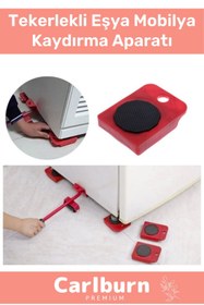 Resim Carlburn Özel Üretim Abs Plastik Tekerlekli Basit Ağır Beyaz Eşya Mobilya Kaydırma Aleti Aparatı Krikolu Set 