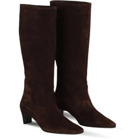 Resim Bueno Shoes Kahverengi Süet Kadın Topuklu Çizme 39wc2959 