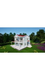 Resim Ballife Prefabrik 151 M2 Standart Dubleks Prefabrik Konut 