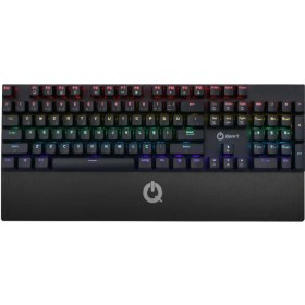 Resim Qpart MECH-2000 Kablolu Blue Switch Bilek Destekli Rgb Mekanik Klavye 