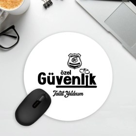 Resim Hediyesec Özel Güvenliğe Hediye Oval Mousepad 