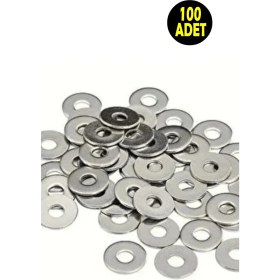Resim Usin 100 Adet M4 04 mm Demir Metrik Pul Vida Çivi Pıulu 